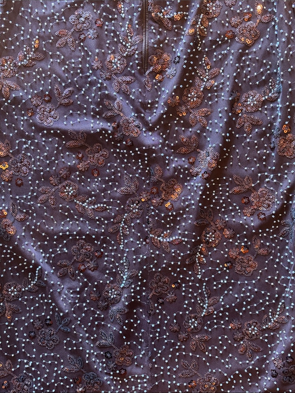 Commense Brown Beaded Maxi Dress - Picture 4 of 9